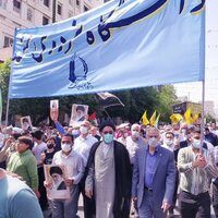 حضور پرشور دانشگاهیان دانشگاه فردوسی مشهد در راهپیمایی روز قدس