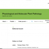 انتصاب دکتر پریسا طاهری به عنوان سردبیر نشریه Physiological and Molecular Plant Pathology